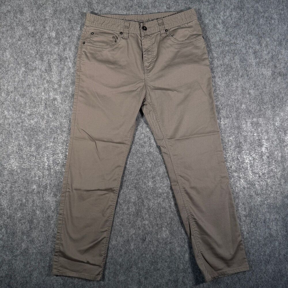 Prana Bridger Jeans Mens 32x32 Measures 32x29 Beige Slim Fit Straight